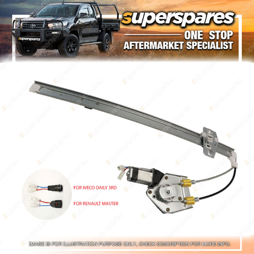 Superspares Front Right Hand Side Window Regulator for Iveco Daily 3RD 2000-2006