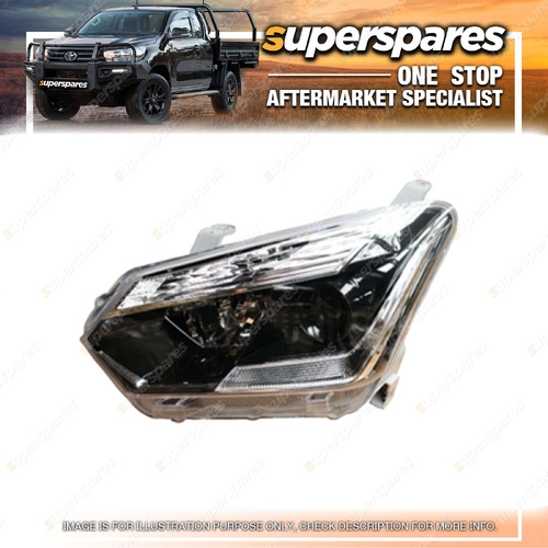 Superspares Left Hand Side Headlight for Isuzu D-Max TFS 11/2016-06/2020
