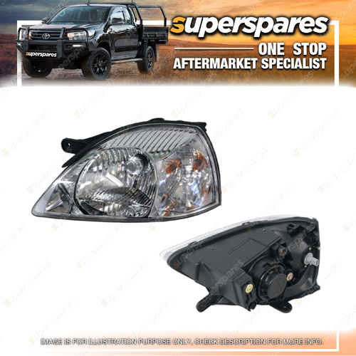 1 Piece of Superspares Left Hand Side Headlight for Kia Rio DC 09/2002-04/2005