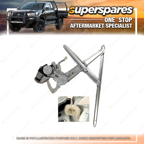 Superspares Window Regulator And Left Motor for Mitsubishi Colt RG RZ 2004-2012