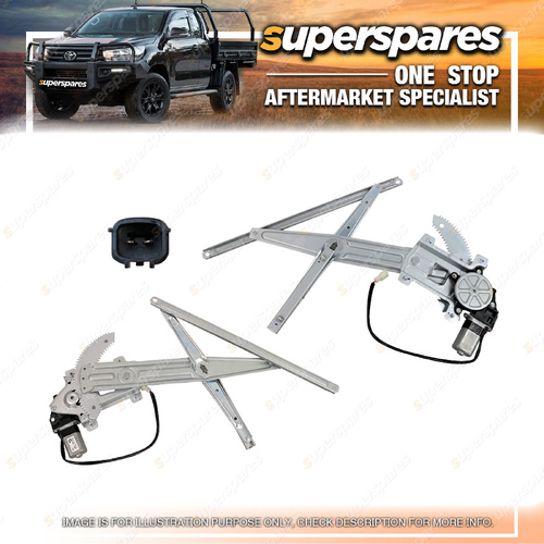 Superspares Front LH Window Regulator for Holden Rodeo RA 03/2003-09/2008