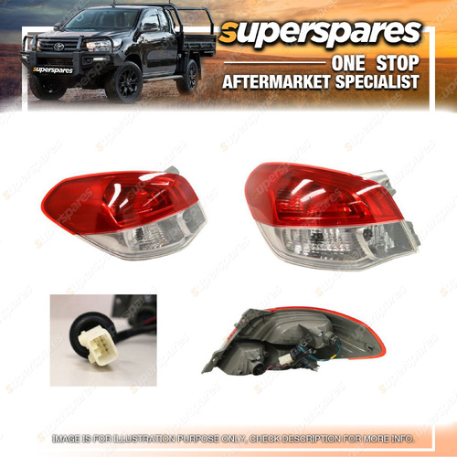 Superspares Left Hand Side Tail Light for Mitsubishi Mirage LA 07/2014-01/2020
