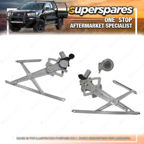 Superspares Front LH Window Regulator for Toyota Corolla ZRE172 13-19 6 Pin Plug