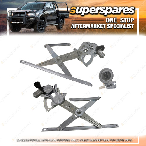 Superspares Front LH Window Regulator for Toyota Corolla ZRE182 ZWE186 2 Pins