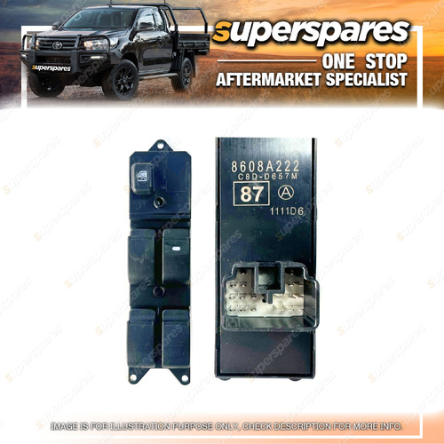 Superspares Front RH Window Switch for Mitsubishi Colt RG RZ 04-12 18 Pins