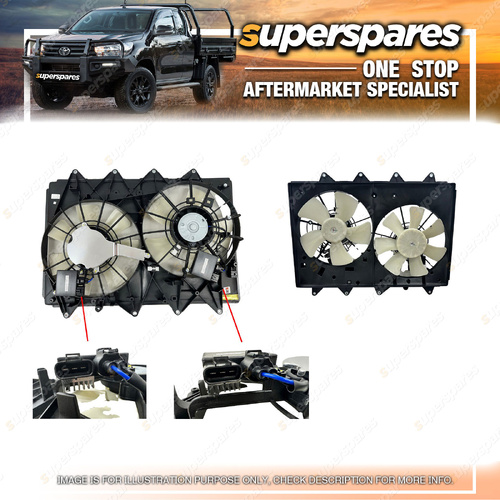 1 Piece of Superspares Radiator Fan for Mazda CX-9 TB 10/2007-06/2016