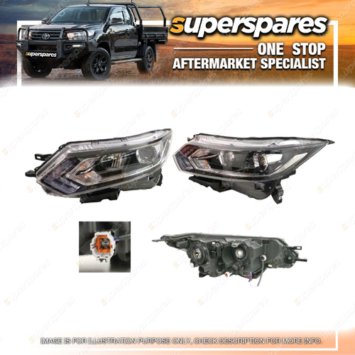 Superspares LH Headlight for Nissan Qashqai J11 Series 2 & 3 09/2017-05/2022