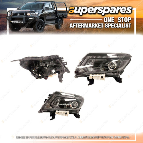 Superspares Left Hand Side Headlight for Nissan Navara D23 2015-2020 Electric