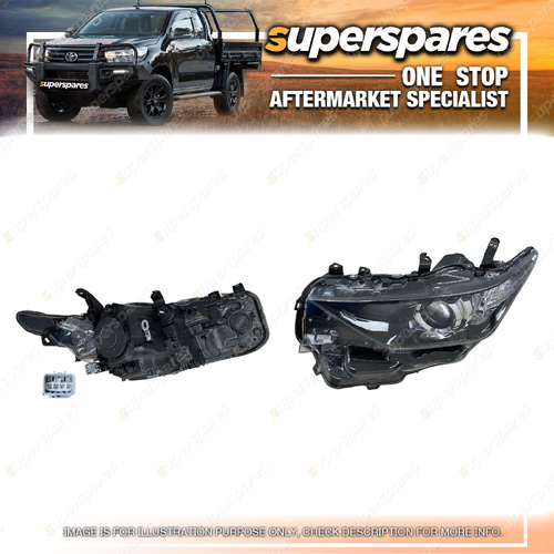 Superspares Left Hand Side Headlight for Toyota Corolla ZRE182 15-18 Led Type