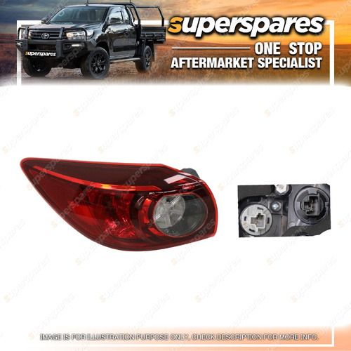 Superspares Left Hand Side Outer Tail Light for Mazda 3 BM BN 13-19 Non Led Type