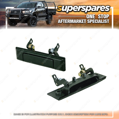 Superspares LH Door Handle Outer for Toyota Landcruiser FJ70 01/1985-2020 Black