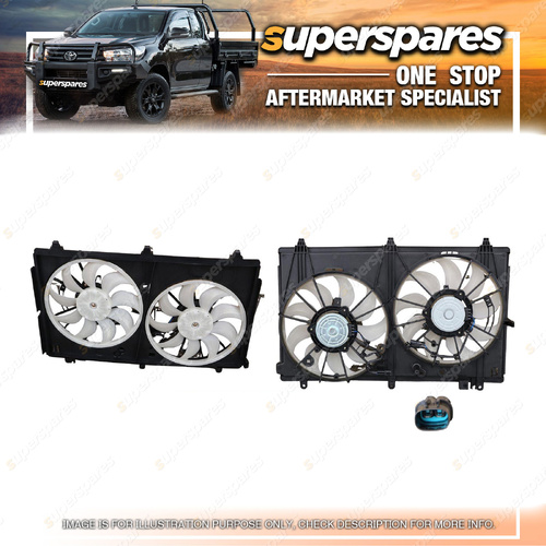 Superspares Radiator Fan for Mitsubishi Outlander ZJ ZK ZL 2012-2021 Petrol