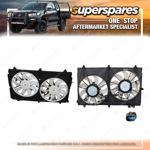 Superspares Radiator Fan for Mitsubishi Outlander ZJ ZK ZL 2012-2021 Diesel