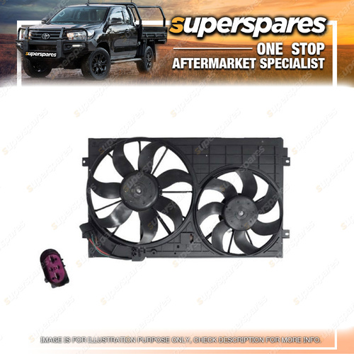 Superspares Radiator Fan for Volkswagen Beetle 9C 1Y 1L Bracket Distance 250mm