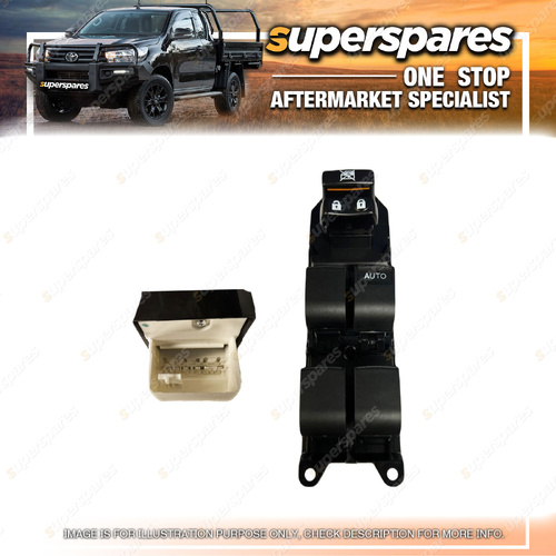 Superspares Front RH Window Switch for Toyota Corolla ZRE172 2013-2019