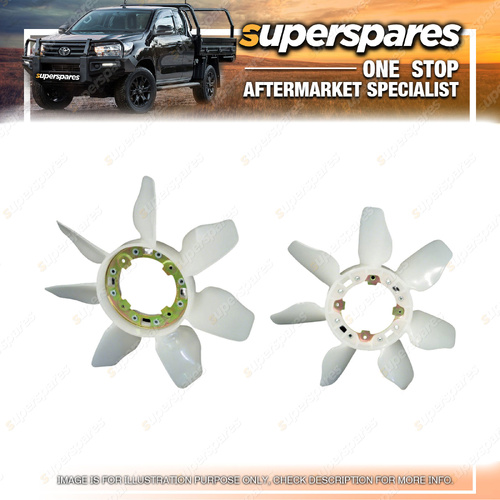 1 Piece of Superspares Fan Blade for Toyota Coaster GDB70 01/2022-On