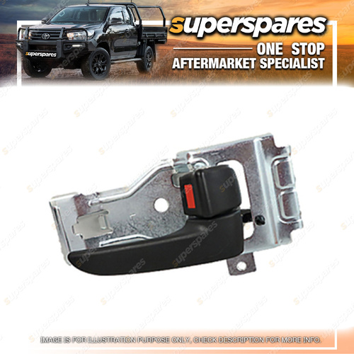 Superspares Rear RH Door Handle Inner for Mazda BT-50 UN 11/2006-09/2011 Black