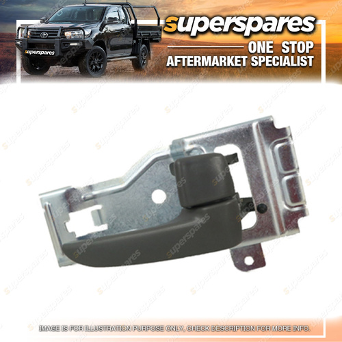 Superspares Rear RH Door Handle Inner for Mazda BT-50 UN 2006-2011 Dark Grey