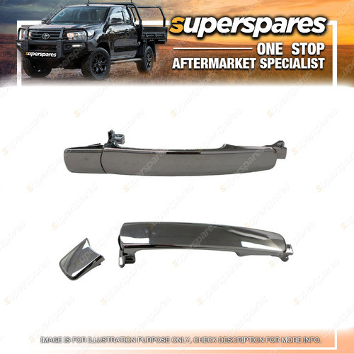 Superspares Rear RH Door Handle Outer for Nissan X-Trail T31 2007-2014 Chrome