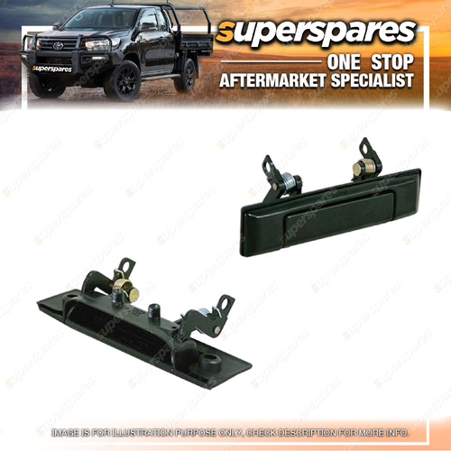 Superspares RH Door Handle Outer for Toyota Landcruiser FJ70 01/1985-2020 Black