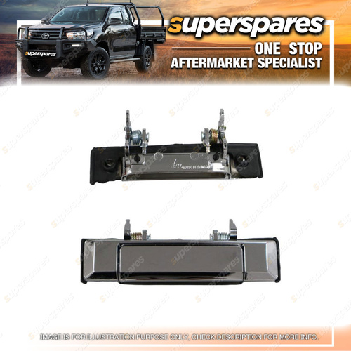 Superspares RH Door Handle Outer for Toyota Landcruiser FJ70 01/1985-2020 Chrome