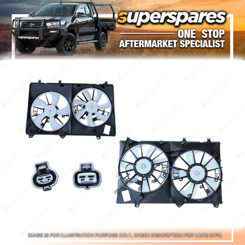 Superspares Radiator Fan for Toyota Kluger GSU40 GSU45 08/2007-12/2013