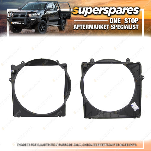 Superspares Radiator Fan Shroud for Toyota Landcruiser VDJ76 VDJ78 VDJ79 07-23