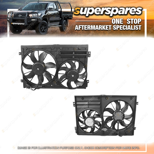 1 Piece of Superspares Radiator Fan for Volkswagen Golf MK6 5K 02/2009-07/2013