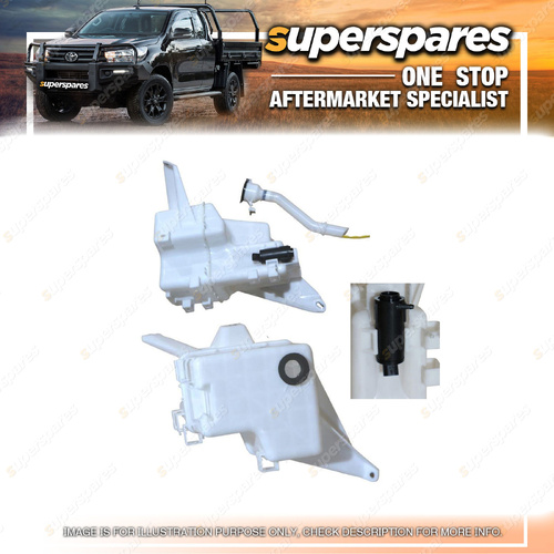 Superspares Washer Bottle for Toyota Hiace GDH300 303 GRH300 19-On Single Outlet
