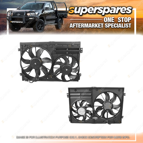 1 Piece of Superspares Radiator Fan for Volkswagen Jetta 1K 02/2006-2017