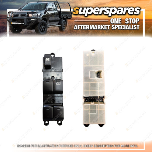 Superspares Window Switch Main for Nissan Navara D40 2005-2015 3 Pin/13 Pin