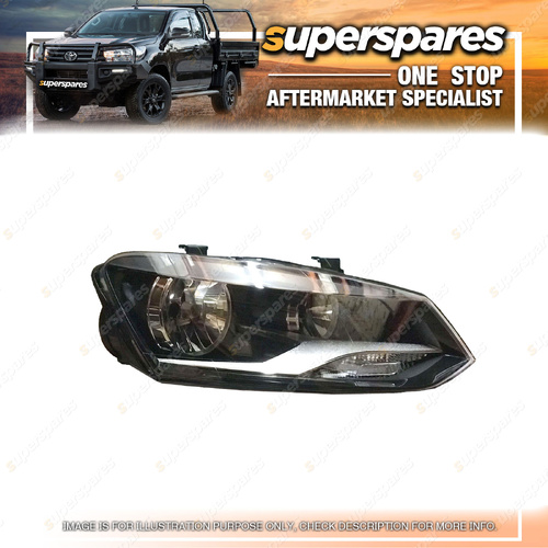 Superspares Right Hand Side Headlight for Volkswagen Polo 6R 6C 08/2014-10/2017