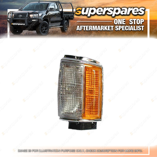 Superspares LH Corner Light for Toyota Hilux RN55 11/1983-09/1988 Chromed Edge