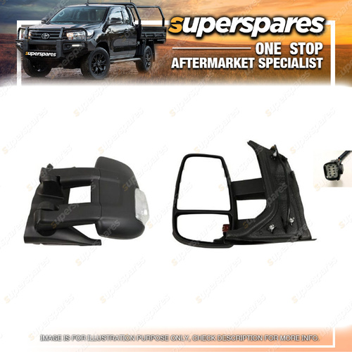 Superspares LH Door Mirror for Ford Transit VO 09/2014-04/2019 6 Pins 8 Holes