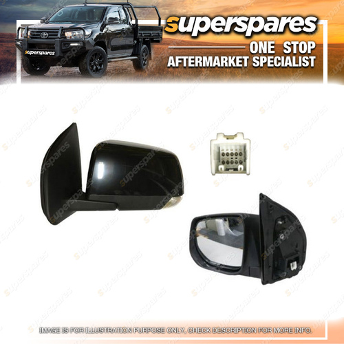 Superspares LH Door Mirror for Holden Colorado RG 11/2016-06/2020 Black
