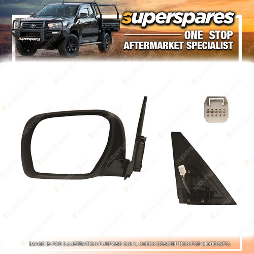 Superspares LH Door Mirror for Mitsubishi Pajero NS NT NW NX 2006-2021 5 Pins