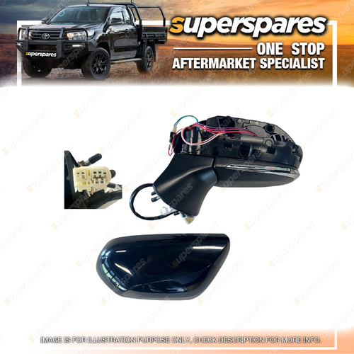 Superspares LH Door Mirror for Toyota Camry ASV70 GSV70 AXVH71 2017-2024 7 Pins