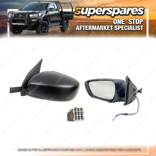 Superspares LH Door Mirror for Suzuki Swift AZ 04/2017-02/2024 9 Hole 5 Pins