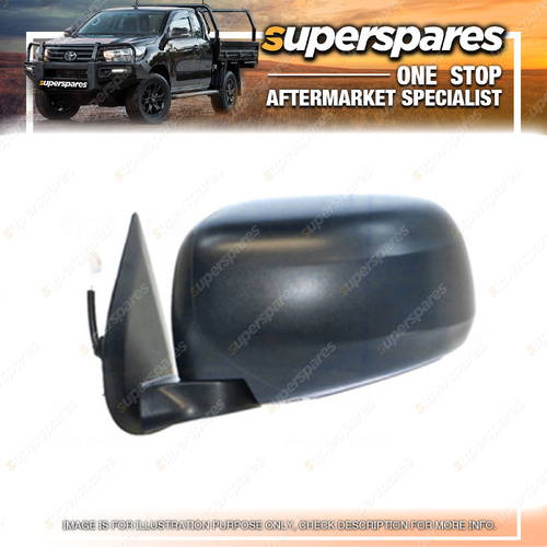 Superspares LH Door Mirror Black Electric for Mitsubishi Triton MQ 2015-2018