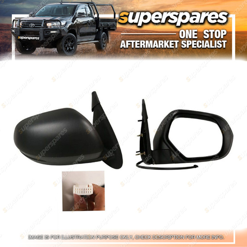 Superspares Right Hand Side Door Mirror for Mitsubishi Triton MR 11/2018-11/2023