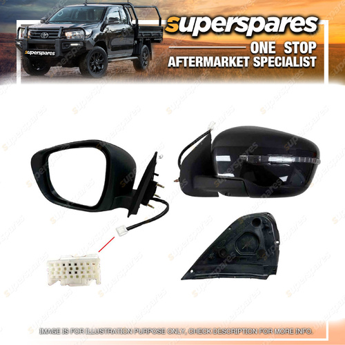 1 Pc Superspares Left Hand Side Door Mirror for Nissan Navara D23 05/2015-On