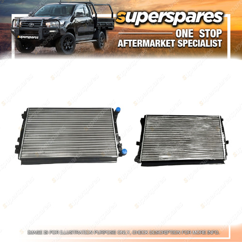 Superspares Radiator for Volkswagen Golf MK7 5G 12-20 Core Size 650mmX395mmX22mm