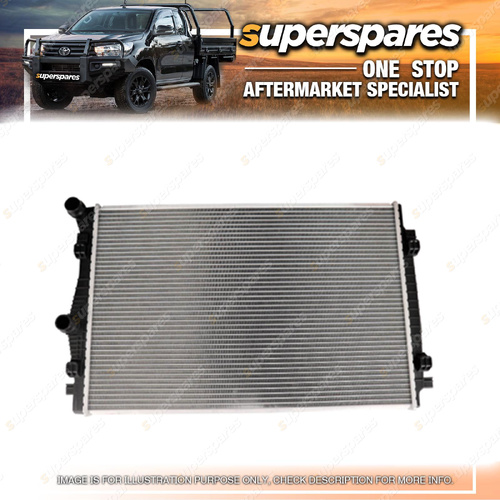 Superspares Radiator for VW Tiguan 5NA 2016-2024 Inlet Outlet On Left Hand Side