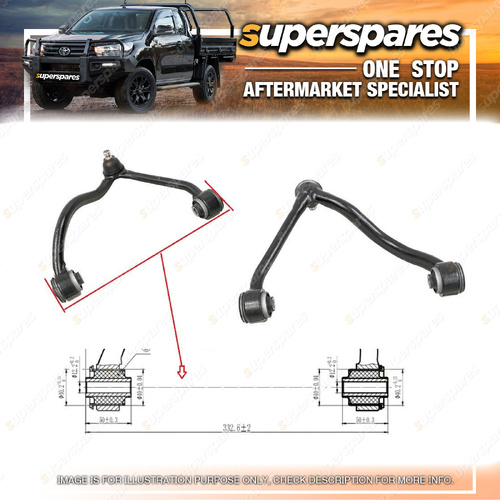 Superspares Control Arm LH Front Upper for Kia Sorento BL 09/2006-07/2009
