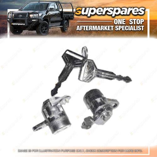 Superspares Door Lock Barrel & Keys for Holden Rodeo TF 07/1988-02/2003
