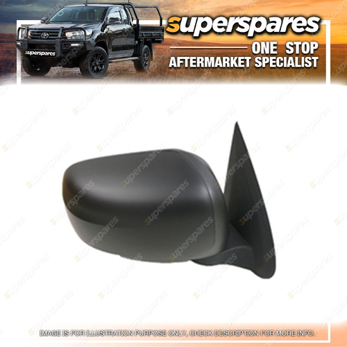 Superspares RH Door Mirror Black for Mitsubishi Triton MQ 01/2015-10/2018 Manual