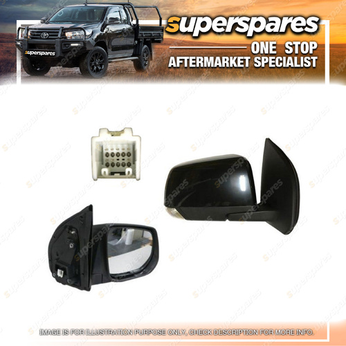 Superspares RH Door Mirror for Holden Colorado RG 11/2016-06/2020 Black
