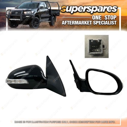 Superspares RH Door Mirror for Hyundai I30 FD 09/2007-04/2012 6 Pins