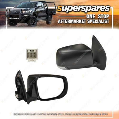 Superspares RH Door Mirror for Isuzu D-Max TFS 2012-2016 With Light Folding