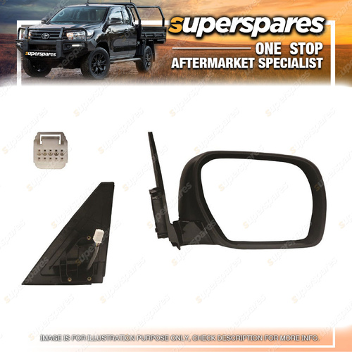 Superspares RH Door Mirror for Mitsubishi Pajero NS NT NW NX 2006-2021 5 Pins